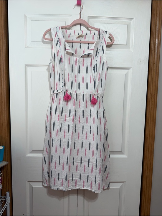 Mata Traders Dresses & Skirts - Mata Traders White Midi Dress with Pockets